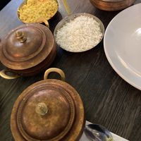 Curries and rice   at Spice Valley in Horwich