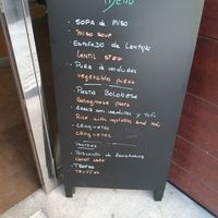 Sample menu at Vegano A Seimeira in Lugo
