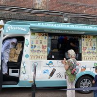 The van  at N'ice Cream in Manchester