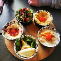 5 dishes to chose from. I forgot the names at Le Coin Libanais in Cherbourg-en-cotentin