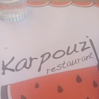 Vegan lasagna at Karpouzi Cafe Restaurant in Corfu