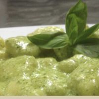 gnocchi with zucchini & basil   at Agriturismo Ristorante Il Melograno di Banditella in Grosseto