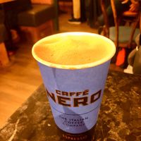 Oat latte at BFS - Caffè Nero in Belfast