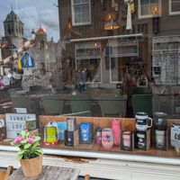 The window at Koffie & Zo in Delft