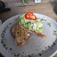 Smashed Avo (Vegan Option with Yay Feta) at The Coterie in Korumburra