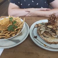 Vegan Nachos and Mixed Mushrooms at The Coterie in Korumburra