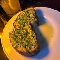 Garlic bread at Frankie Cadillac in Surry Hills