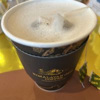 They made me a tea latte with soy milk!  at Himalayan Java  in Kathmandu