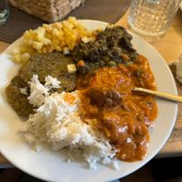 Big plate  at Lucky's Vege Bistro in Trebic