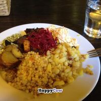 chosen from the buffet at Lucky's Vege Bistro in Trebic