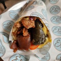 dolmades wrap at Ela Greek Kitchen in Jersey City