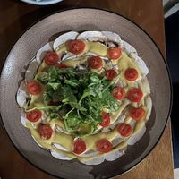Carpaccio of mushroom  at Restaurante Finolis in Malaga