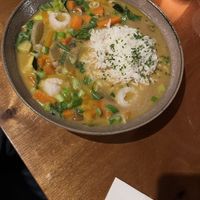 Thai green curryy  at Restaurante Finolis in Malaga