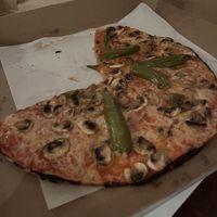 Mushroom, vegan cheese, stinger peppers and hot oil   at Colony Grill  in Fairfield