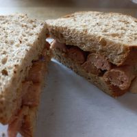 Vegan sausage (Richmond) sandwich at The Pedlar on the Port in Dover