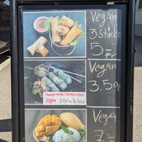 Some of the vegan options at Phayao in Koeniz