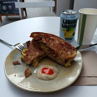  at Bean's Café in East London