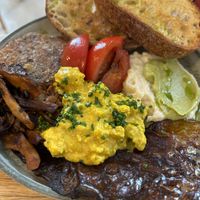   at Bean's Café in East London