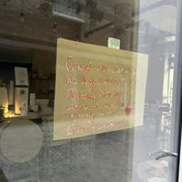 Call in advance! I walked three hours to try this place to find the sign.😒 at Bean's Café in East London