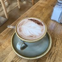   at Bean's Café in East London