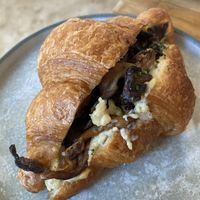 Stuffed croissant  at Bean's Café in East London