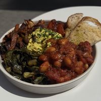   at Bean's Café in East London