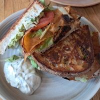 YLT toast at Bean's Café in East London