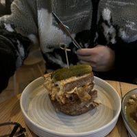   at Bean's Café in East London