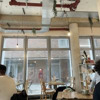   at Bean's Café in East London