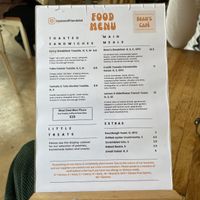   at Bean's Café in East London