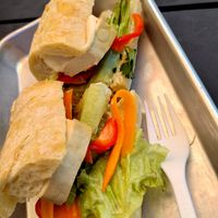 Tofu sandwich at Milk & Honey in Northeast Harbor
