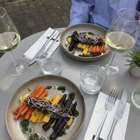 Drie kleuren wortel op maiscreme (mijn favoriete gerecht)  at BIKKE in Maastricht