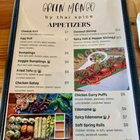 Menu  at Green Mango by Thai Spice in Austin