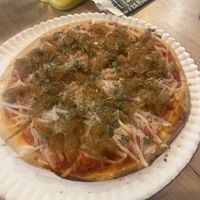 Pizza vegana  at El Mundo de la Empanada in Benalmadena
