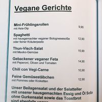 Speisekarte  at Kickerhüttle Degerfelden in Rheinfelden