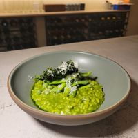 Kale risotto at SHŌSH in New York City