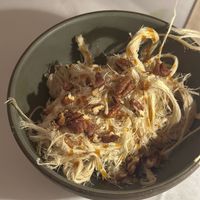 halva silvan: oat ice cream, sesame candy, honey dates, candied pecan at SHŌSH in New York City