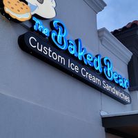 Sign at The Baked Bear in South Padre Island