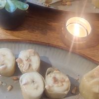 Gebackene Bananen at Bödhi in Leipzig