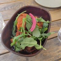 Corn fritters at Slow in Paris