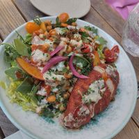 Caesar salad at Slow in Paris
