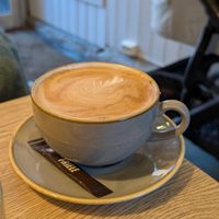 Oatmilk Cappuccino at Trygstad Bakeri og Konditori in Roeros