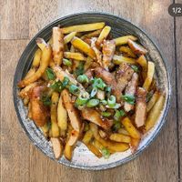 Salt and pepper loaded fries   at The Seacroft in Holyhead