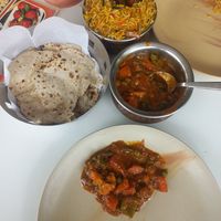 Veg Kadai, Chapathi, Veg Biriyani at Kanha Pure Veg Restaurant in Anjuna
