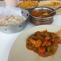 Veg Kadai, Chapathi, Veg Biriyani at Kanha Pure Veg Restaurant in Anjuna