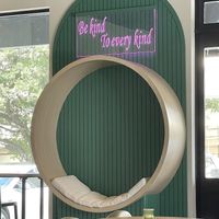   at Just Falafel Vegan Cafe in Houston