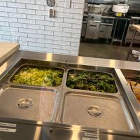 A continuation of the obviously fresh and cleanly displayed foods used. at Just Falafel Vegan Cafe in Houston