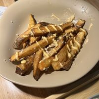 Truffle Fries  at Just Falafel Vegan Cafe in Houston