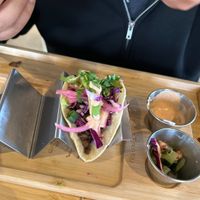   at Just Falafel Vegan Cafe in Houston