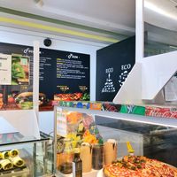 The inside of the restaurant  at Natural Food in Lugano